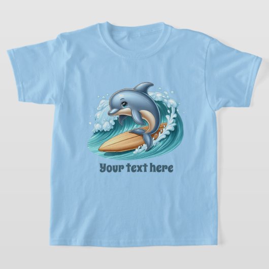 Koele dolfijn voeg tekstpool unisex toe t-shirt (Laagn)