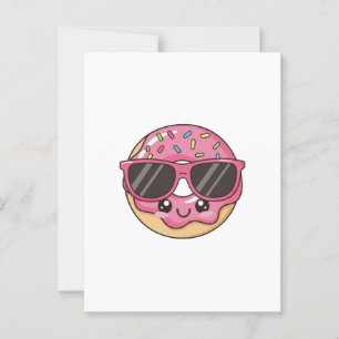 Koele Donut met Zonnebril Briefkaart