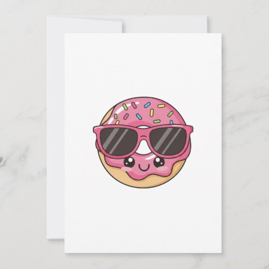 Koele Donut met Zonnebril Kaart (Voorkant)