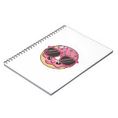 Koele Donut met Zonnebril Notitieboek (Linkerzijde)