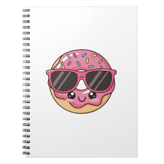 Koele Donut met Zonnebril Notitieboek (Voorkant)