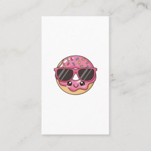 Koele Donut met Zonnebril Visitekaartje