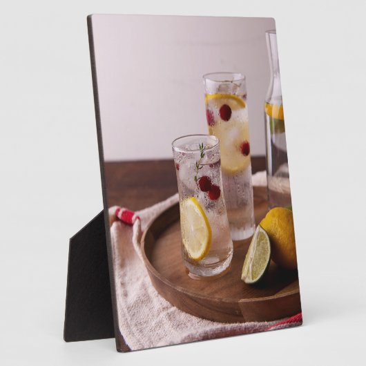 koele drink fotoplaat (Zijkant)