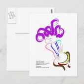 koele drummer briefkaart (Voorkant / Achterkant)