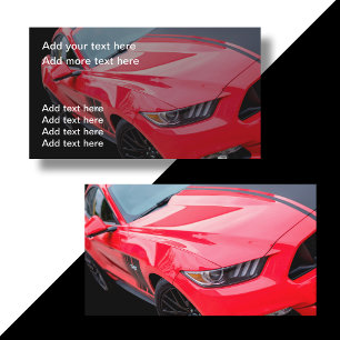Koele dubbelzijdige autothema visitekaartjes