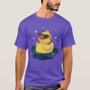 Koele Duckie Zonnebril Eendje Grappige Rubber Eend T-shirt