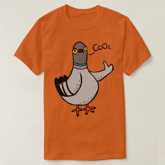 Koele duif t-shirt (Design voorkant)