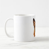 Koele Duitse Herder in polygoonstijl Classic T-Sh Koffiemok (Links)