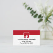 Koele Eenvoudige Moderne Raamwasmachine Visitekaartje (Staand voorkant)