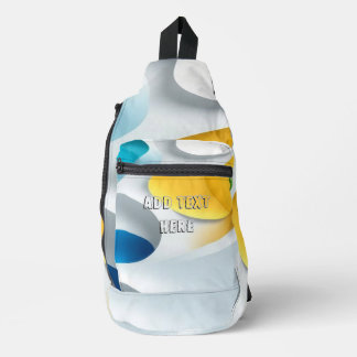 Koele eenvoudige slingbag met jouw tekst toevoegen sling bag