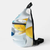 Koele eenvoudige slingbag met jouw tekst toevoegen sling bag (Rechterhoek)