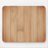 Koele elegante lichtbruine verbrande bamboe houtpr muismat (Voorkant)