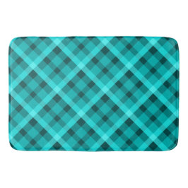 Koele Elegante Turquoise Plaid Grote Badmat