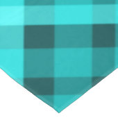 Koele Elegante Turquoise Plaid Grote Tafelkleed (Gekanteld)