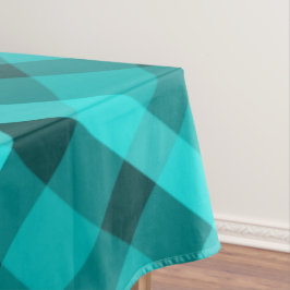 Koele Elegante Turquoise Plaid Grote Tafelkleed