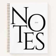 Koele Elegante Typografie Notities Zwart en Wit