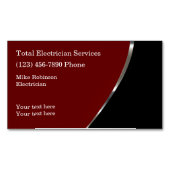 Koele Elektricien Modern Magnetisch Visitekaartje (Voorkant)