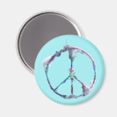 Koele en funky Peace Sign magneten (Voorkant / Achterkant)