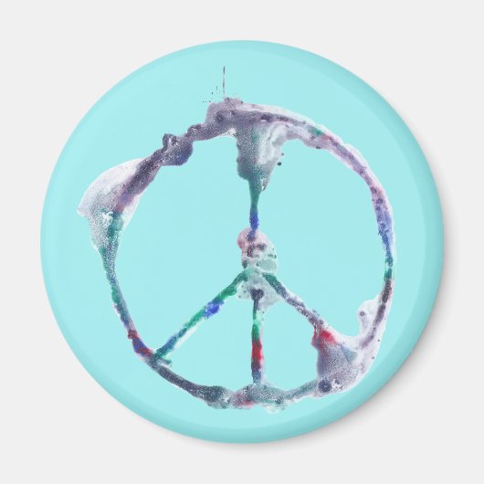 Koele en funky Peace Sign magneten (Voorkant)