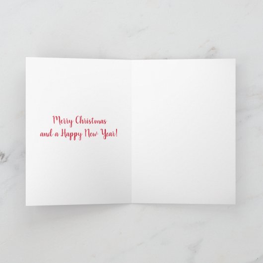 Koele en grappige rendiergroeten, Vrolijk kerstfee Kaart (Binnen)