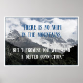 Koele en Inspirerend Mountain Quotes Poster (Voorkant)