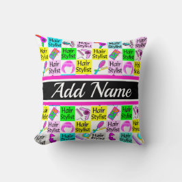 KOELE EN KLEURRIJKE GEPERSONALISEERDE HAARSTYLIST KUSSEN