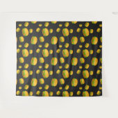 Koele en leuke lekkere hamburgerpatroon donkergrij wandkleed (Voorkant (horizontaal))