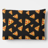Koele en leuke pizza plakjes patroon donkergrijs etui (Voorkant)