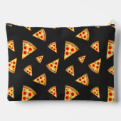Koele en leuke pizza plakjes patroon donkergrijs etui (Achterkant)