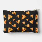 Koele en leuke pizza plakjes patroon donkergrijs etui (Achterkant)