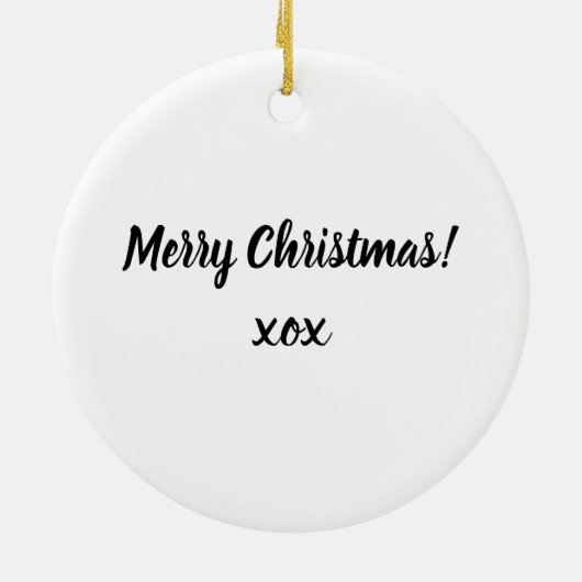 Koele en leuke pizza plakjes patroon Monogram wit Keramisch Ornament (Achterkant)