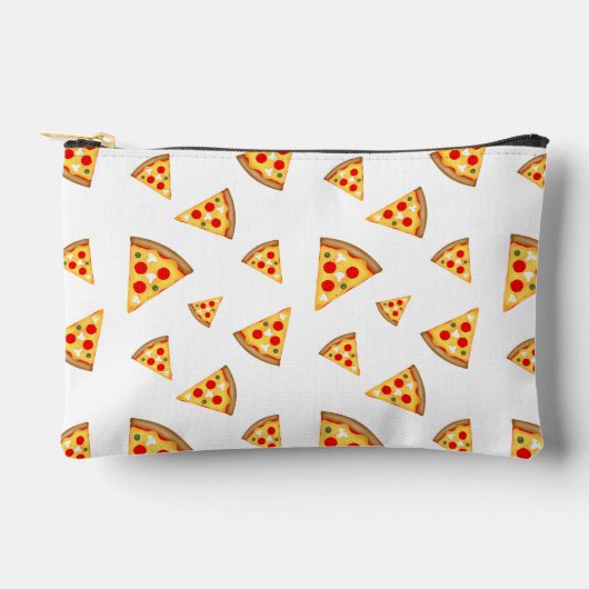 Koele en leuke pizza plakjes patroon wit etui (Voorkant)