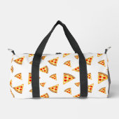 Koele en leuke pizza plakjes patroon wit plunjezak (Voorkant)