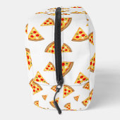 Koele en leuke pizza plakjes patroon wit toilettasje (Rechts)