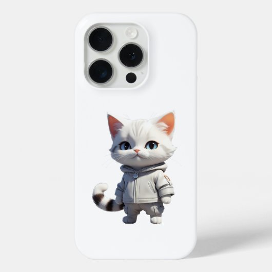 Koele en Schattige kattenillustratie Case-Mate iPhone Case (Achterkant)