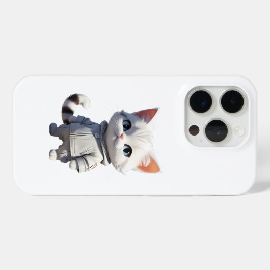 Koele en Schattige kattenillustratie Case-Mate iPhone Case (Achterkant (horizontaal))