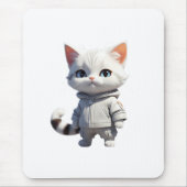 Koele en Schattige kattenillustratie Muismat (Voorkant)