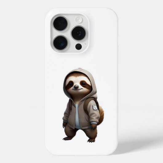 Koele en Schattige luiaard illustratie Case-Mate iPhone Case (Achterkant)