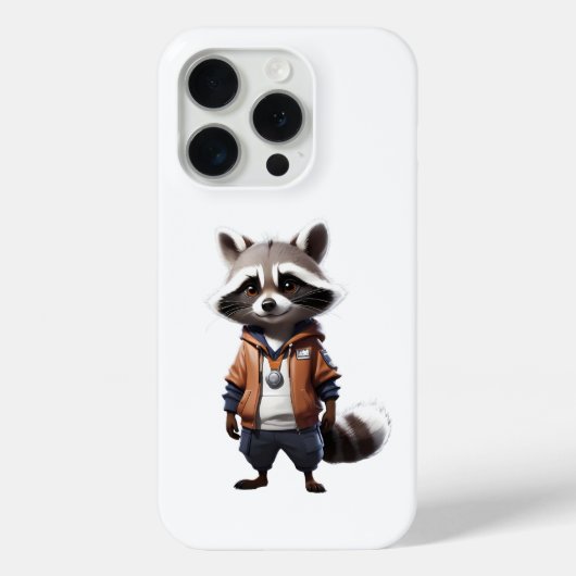 Koele en Schattige wasbeer illustratie Case-Mate iPhone Case (Achterkant)