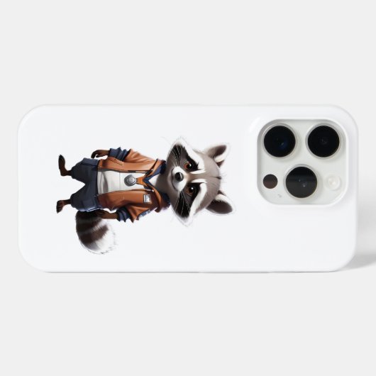 Koele en Schattige wasbeer illustratie Case-Mate iPhone Case (Achterkant (horizontaal))