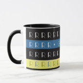 Koele en stijlvolle typografie mok met initiaal R (Links)