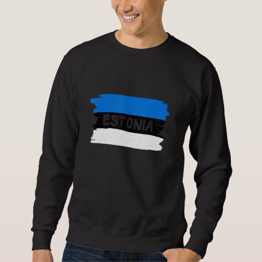Koele Estland vlag Trui (Voorkant)