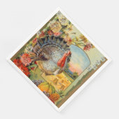 Koele feestdag voor kalkoenen servet (Hoek)