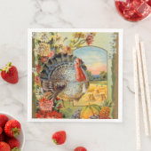 Koele feestdag voor kalkoenen servet (Insitu)