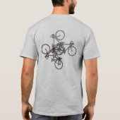 Koele fietsen / een op fietsen geïnspireerde afbee t-shirt (Achterkant)