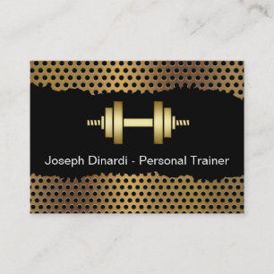 Koele fitness trainer visitekaartjes