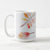 Koele foliage achtergrond laat Mok (Links)