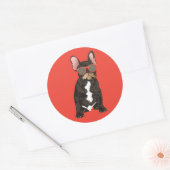 Koele Franse Bulldog Sticker (Envelop)