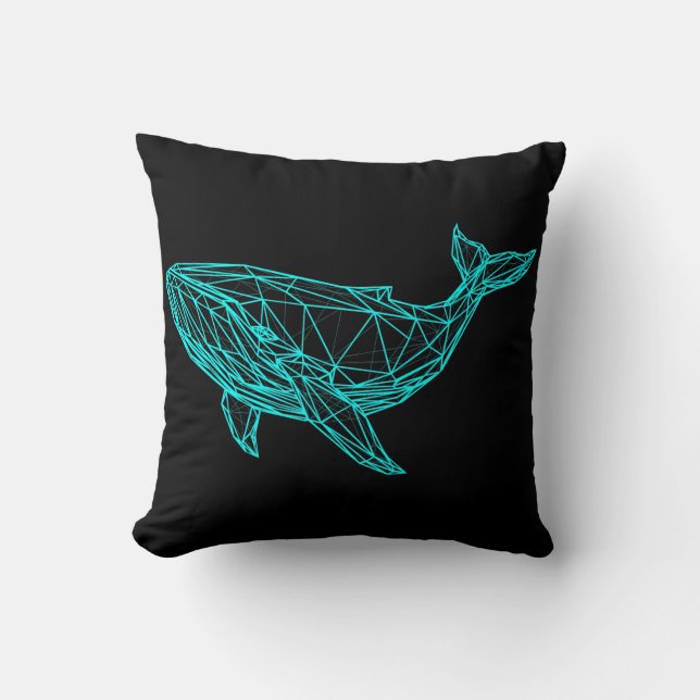 Koele Gamer Walvis Worpkussen Kussen (Voorkant)