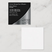 Koele garagedeuren vierkante visitekaartje (Voorkant / Achterkant)